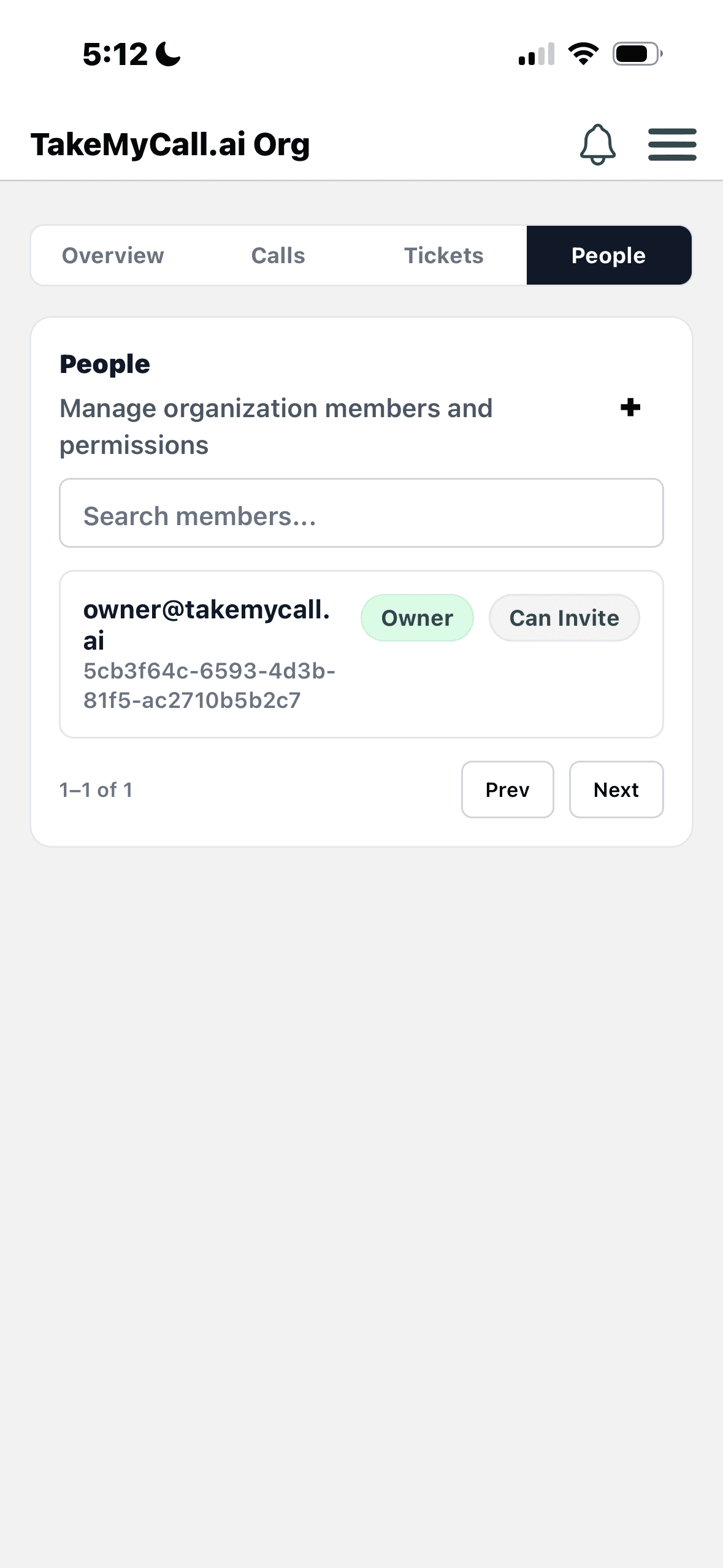takemycall.ai App Demo Image